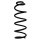 Suspension spring set rear coil spring 373mm SPIDAN for MAZDA 3 notchback