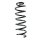 Fahrwerksfeder-Set hinten Schraubenfeder 335mm SPIDAN für RENAULT MEGANE III