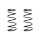 Suspension spring set front coil spring 398mm SPIDAN for CARISMA DA