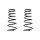 Suspension spring set rear coil spring 340mm SPIDAN for ELANTRA III