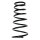 Suspension spring set rear coil spring 340mm SPIDAN for ELANTRA III