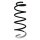 Suspension spring set front coil spring 349mm SPIDAN for KIA PICANTO II