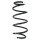 Suspension spring set front coil spring 325mm SPIDAN for SEAT IBIZA IV