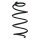 Suspension spring set front coil spring 340mm SPIDAN for i30 FD