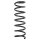 Suspension spring set rear coil spring 342mm SPIDAN for VOLVO C30 533