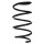 Suspension spring set front coil spring 296mm SPIDAN for RENAULT TWINGO II