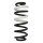 Suspension spring set rear coil spring 294mm SPIDAN for FORD ECOSPORT 1.5