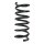 Suspension spring set rear coil spring 312mm SPIDAN for CHEVROLET CAPTIVA C100