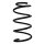 Suspension spring set rear coil spring 298mm SPIDAN for PORSCHE BOXSTER 986