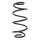 Suspension spring set rear coil spring 300mm SPIDAN for MERCEDES B CLASS