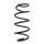 Suspension spring set front coil spring 332mm SPIDAN for FORD FIESTA VI