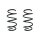 Fahrwerksfeder-Set vorne Schraubenfeder 288mm SPIDAN für OPEL CORSA E