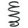 Suspension spring set front coil spring 288mm SPIDAN for OPEL CORSA E