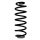 Suspension spring set rear coil spring 322mm SPIDAN for PEUGEOT 308 I
