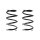 Suspension spring set front coil spring 311mm SPIDAN for CITROËN JUMPER II