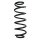 Fahrwerksfeder-Set hinten Schraubenfeder 321mm SPIDAN für VW GOLF VI