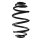 Fahrwerksfeder-Set hinten Schraubenfeder 280mm SPIDAN für OPEL VECTRA C