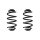 Fahrwerksfeder-Set hinten Schraubenfeder 312mm SPIDAN für OPEL ZAFIRA TOURER