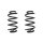 Fahrwerksfeder-Set hinten Schraubenfeder 242mm SPIDAN für BMW X1 (F48)