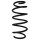 Suspension spring set front coil spring 314mm SPIDAN for FORD FIESTA VII