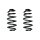 Suspension spring set rear coil spring 290mm SPIDAN for AUDI A4 B7