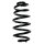 Suspension spring set rear coil spring 290mm SPIDAN for AUDI A4 B7