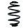 Suspension spring set rear coil spring 275mm SPIDAN for AUDI A6 C5