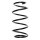 Suspension spring set front coil spring 300mm SPIDAN for OPEL ASTRA G