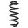 Suspension spring set front coil spring 331mm SPIDAN for AUDI Q5 8RB