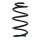 Suspension spring set front coil spring 309mm SPIDAN for OPEL ADAM M13