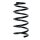 Fahrwerksfeder-Set hinten Schraubenfeder 268mm SPIDAN für LANCIA YPSILON (843_)