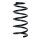Suspension spring set rear coil spring 268mm SPIDAN for LANCIA YPSILON 843
