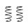 Suspension spring set front coil spring 304mm SPIDAN for SEAT LEON 1P1