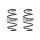 Suspension spring set front coil spring 274mm SPIDAN for SEAT LEON ST