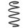 Suspension spring set front coil spring 274mm SPIDAN for SEAT LEON ST