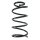 Suspension spring set front coil spring 333mm SPIDAN for FORD C MAX DM2