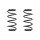 Suspension spring set front coil spring 316mm SPIDAN for OPEL VECTRA B