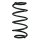 Suspension spring set front coil spring 316mm SPIDAN for OPEL VECTRA B