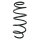 Suspension spring set front coil spring 334mm SPIDAN for FORD FUSION JU