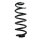 Fahrwerksfeder-Set hinten Schraubenfeder 324mm SPIDAN für AUDI A4 B9