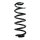 Suspension spring set rear coil spring 324mm SPIDAN for AUDI A4 B9