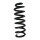 Suspension spring set rear coil spring 326mm SPIDAN for MERCEDES GLC X253