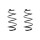 Suspension spring set Replacement Fit SPIDAN for OPEL VECTRA C