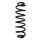 Fahrwerksfeder-Set hinten Schraubenfeder 378mm SPIDAN für VW GOLF ALLTRACK