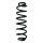 Suspension spring set rear coil spring 378mm SPIDAN for VW GOLF ALLTRACK