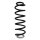 Suspension spring set rear coil spring 345mm SPIDAN for PEUGEOT 3008 I
