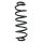 Suspension spring set rear coil spring 349mm SPIDAN for AUDI Q5 8RB