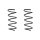 Fahrwerksfeder-Set vorne Schraubenfeder 319mm SPIDAN für BMW X1 (E84)
