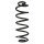Fahrwerksfeder-Set hinten Schraubenfeder 377mm SPIDAN für AUDI A6 C7