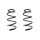 Fahrwerksfeder-Set vorne Schraubenfeder 317mm SPIDAN für OPEL CORSA E